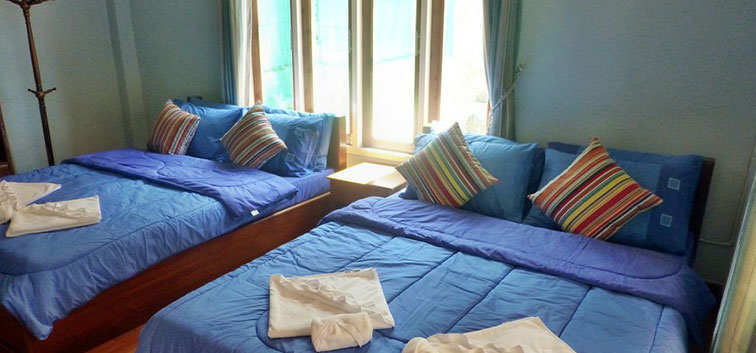 Coconut Garden Family bungalows with 2 double beds
